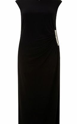 Bhs Black Jewelled Maxi Dress, black 12612468513