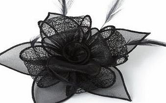 Bhs Black Lace Rose Clip Fascinator, black 6610788513