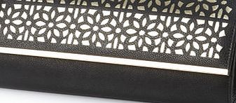Bhs Black Lazer Clutch Bag, black 3126558513