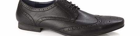 Bhs Black Leather Look Formal Shoe, Black BR79F07FBLK