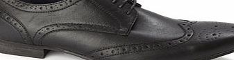 Bhs Black Leather Look Formal Shoes, Black BR79F07FBLK