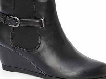 Bhs Black Leather Lotus Winslow Ankle Boot, black