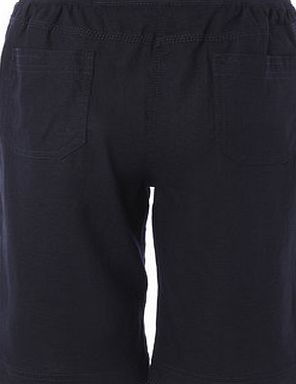 Bhs Black Linen Blend Mid-Length Shorts, black