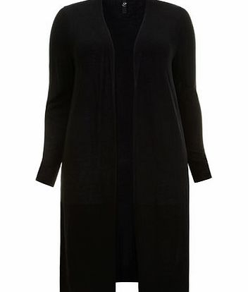 Bhs Black Longline Cardigan, black 12610928513