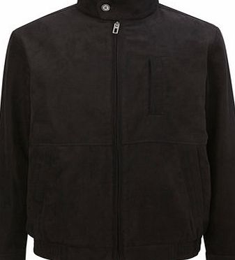 Bhs Black Mock Suede Bomber Jacket, Black BR56F01FBLK