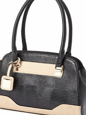 Black/Multi Three Comparment Underarm Bag,