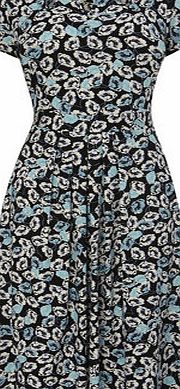 Bhs Black/Multi Tulip Print Dress, black/multi