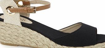 Bhs Black Open Toe Espadrille, black 2846798513