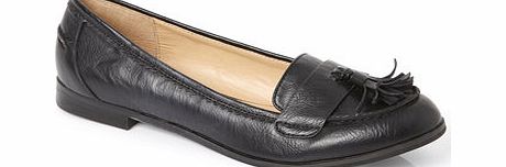 Black Penny Moccasin Shoes, black 2843328513