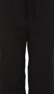 Bhs Black Petite Cotton Crop Trouser, black 439738513
