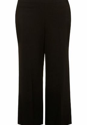 Bhs Black Picasso Wide Regular Leg Trousers, black