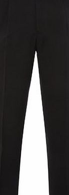 Bhs Black Sharkskin Regular Fit Pleat Front