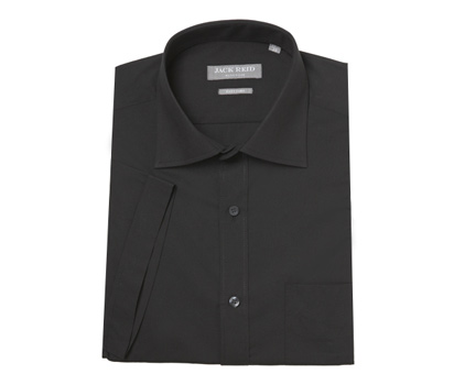 bhs Black short sleeve formal shirt