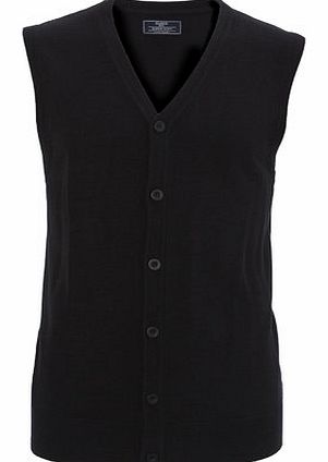 Bhs Black Supersoft Waistcoat, Black BR53A07FBLK