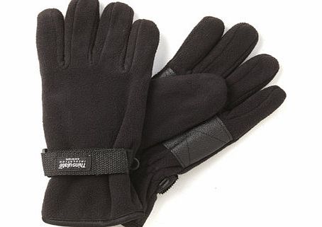 Bhs Black Thinsulate Fleece Glove, Black BR63G13FBLK
