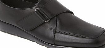 Bhs Black TLC Heavy Velcro Leather Shoes, black