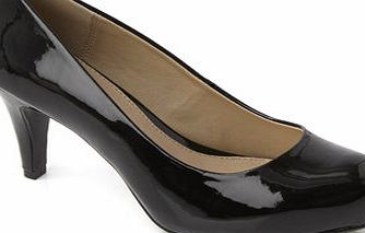 Bhs Black Twin Seam Toe Court Shoes, black 2845388513