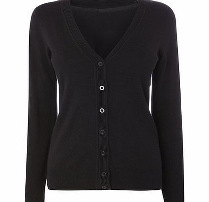 Bhs Black V Neck Cardigan, black 588050137