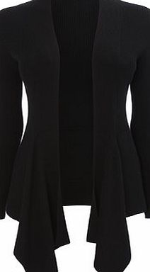 Bhs Black Waterfall Cardigan, black 587360137