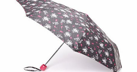 Bhs Black/White/Pink Ditsy Bird Super Round