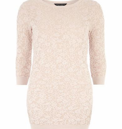 Bhs Blister Floral Tunic Top, pink 19122000528