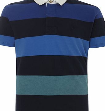 Bhs Block Stripe Rugby Shirt, Blue BR52P42GBLU