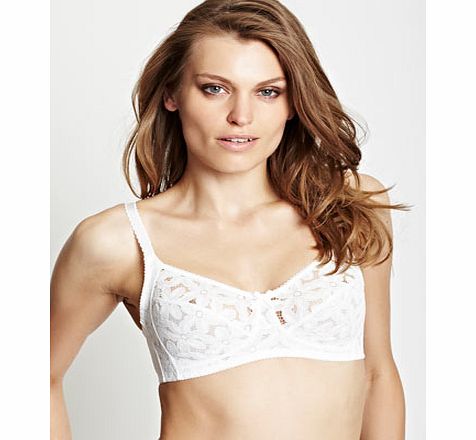 Bhs Blossom Lace Non-Wired Bra, white 2345090306