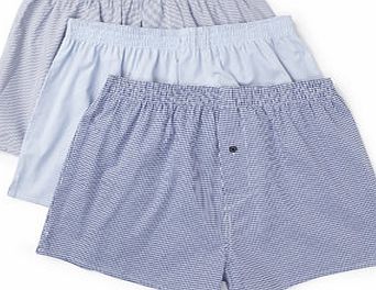 Bhs Blue 3 Pack Woven Boxers, Blue BR60W11GBLU