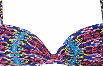Bhs Blue And Pink Carnival Print Underwired Bikini