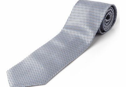 Bhs Blue and Silver Geometric Design Tie, Blue