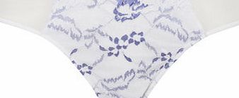 Bhs Blue and White Lace Knicker, blue/white 2304600860