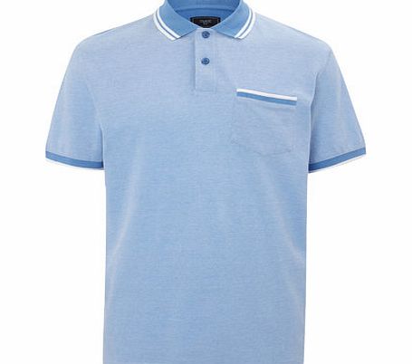 Bhs Blue Birdseye Polo Shirt, LT BLUE BR52P32GBLU