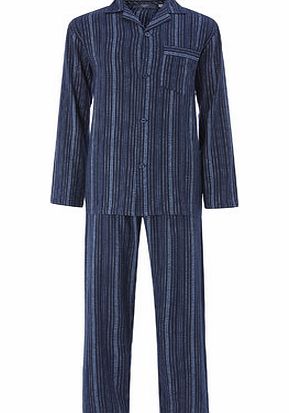 Bhs Blue Brushed Cotton Pyjamas, Blue BR62J23FNVY