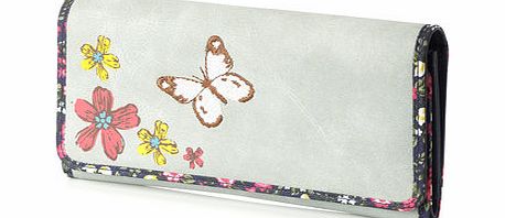 Bhs Blue Butterfly Flower Purse, blue 3125951483