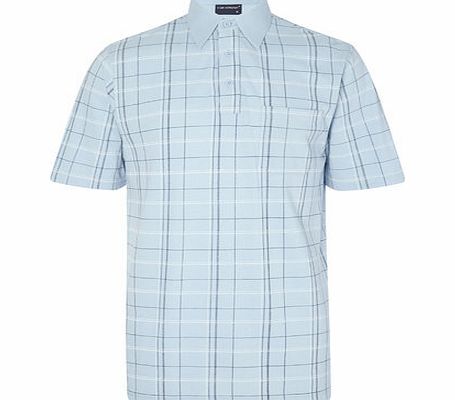 Bhs Blue Check Polo Shirt, Blue BR52T50GBLU