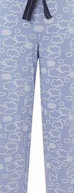 Bhs Blue Cloud Long Pyjamas Bottoms, blue 733391483