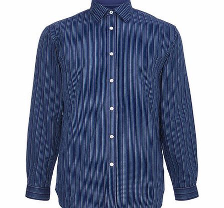 Bhs Blue Dash Stripe Shirt, Blue BR66C50FBLU