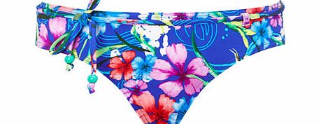 Bhs Blue Floral Print Bikini Bottoms, blue multi