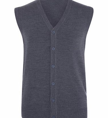Bhs Blue Grey Supersoft Waistcoat, LT GREY BR53A03GNAT