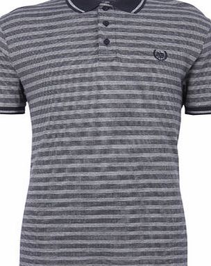 Bhs Blue Jersey Stripe Polo Shirt, Blue BR52S09FNVY