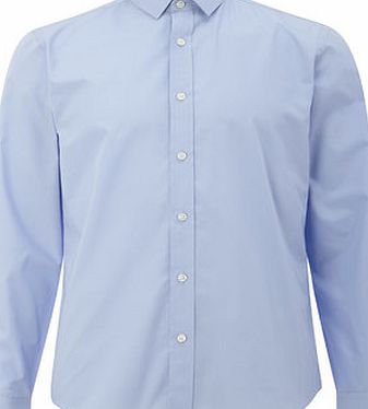 Bhs Blue Long Sleeve Slim Fit Shirt, Blue BR66L03FBLU