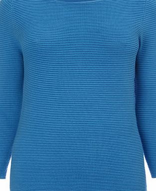 Bhs Blue Ottoman Rib Jumper, blue 587541483