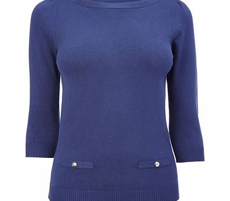 Blue Petite Stretch Jumper, blue 419551483