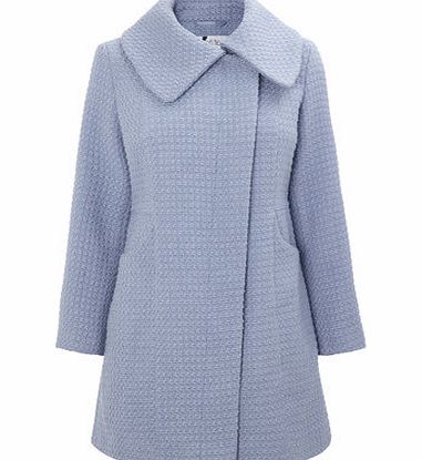 Bhs Blue Petite Textured Coat, blue 413201483