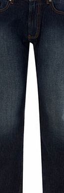 Bhs Blue Regular Fit Jeans with Stretch, Blue