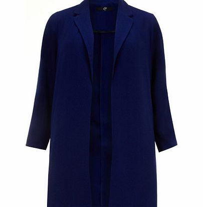 Bhs Blue Side Split Duster Coat, blue 12610131483