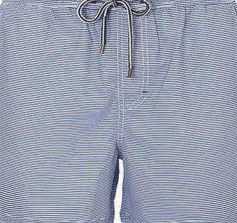 Bhs Blue Stripe Essential Swim Shorts, Blue
