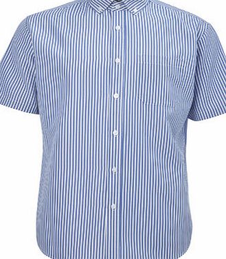 Bhs Blue Stripe Soft Touch Shirt, Blue BR51S05GBLU