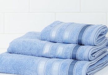 Bhs Blue Stripe Weft Towels, blue 1947191483