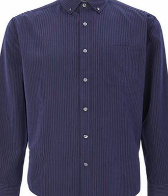 Bhs Blue Striped Soft Touch Shirt, Blue BR51S23FNVY